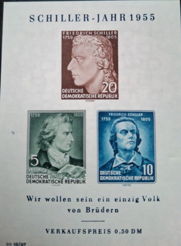 1955 schiller jahr ddr - schiller-jahr,,