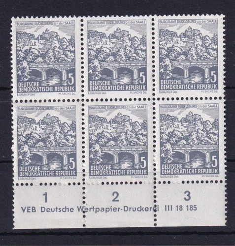 Ddr 835 unterrand - 835, druckvermerk