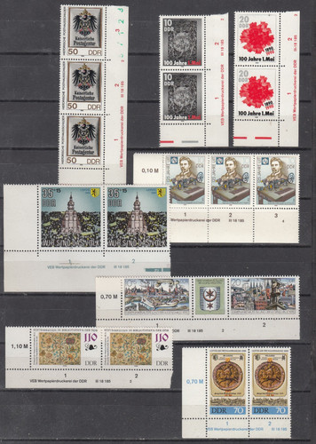 Ddr 1990 lot druckvermerk - lot, dv