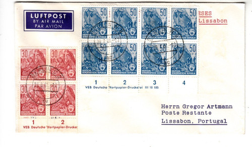 Ddr luftpost briefkuvert - luftpost,