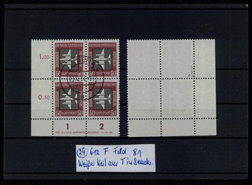Ddr abart 612 druckvermerk - abart,