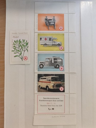 Ddr drk spendenmarken - spendenmarken, 1973