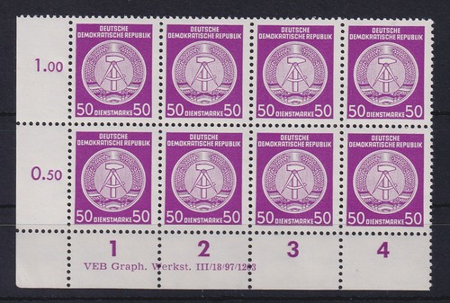 Ddr dienstmarken 26x i - 26x,