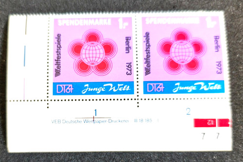 Ddr spendenmarke xx von - ddr,