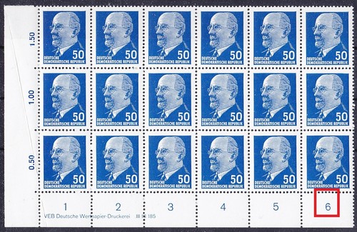 Briefmarken ddr 937 b - 937,
